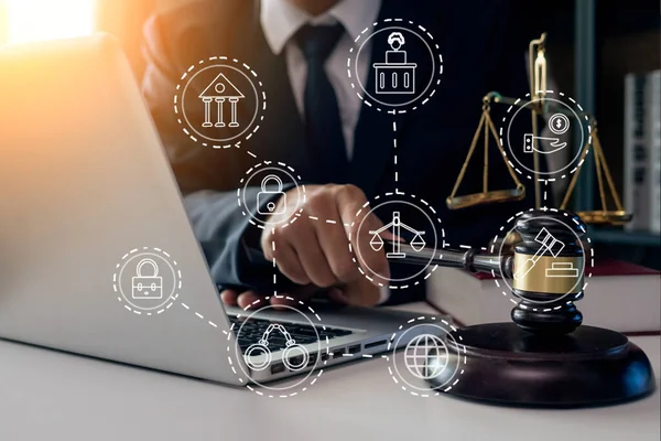 stock photo judge gavel justice lawyers having team concepts law legal services