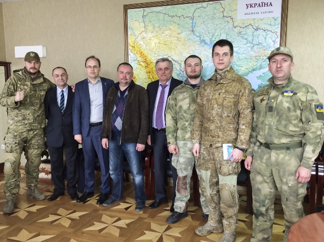 Зустріч  з  бійцями  АТО