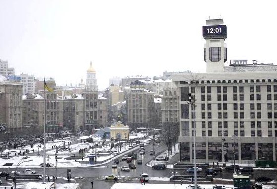 На Будинку профспілок у Києві запрацював годинник