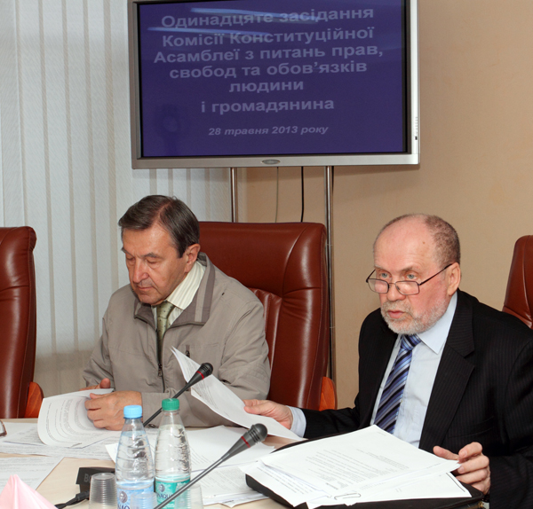 Засідання Комісії Конституційної Асамблеї з питань прав, свобод та обов’язків людини і громадянина