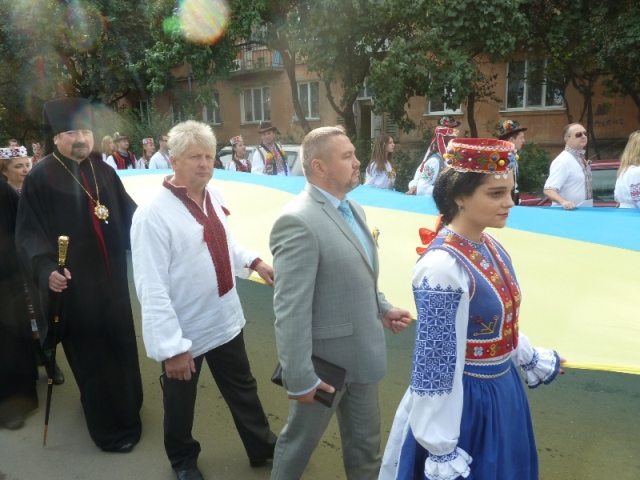 Профспілки Закарпаття взяли участь у Дні Державного прапора