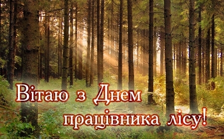 Шановні працівники і ветерани лісового господарства,  лісової  та деревообробної промисловості України!