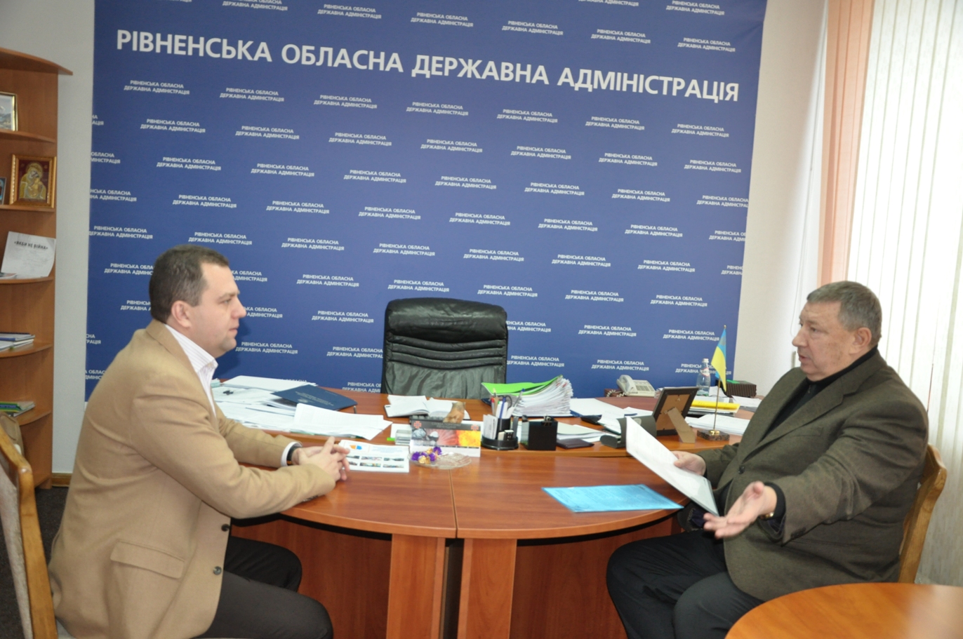 Про зустріч Голови Федерації профспілок Рівненщини Миколи Шершуна з керівниками області 